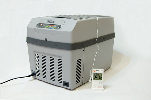Автохолодильник Waeco TropiCool TCX-14, тест на нагрев камеры.