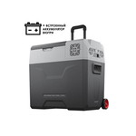 Компрессорный автохолодильник Alpicool CX50-S + встроенная АКБ, Модификации: АКБ - 15.6 Ah, Объём холодильника: 50 литров, фотография №  в интернет-магазине «ВТачку»