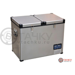 Компрессорный автохолодильник Indel B TB92 STEEL (двухкамерный), Объём холодильника: 92 литра, фотография №  в интернет-магазине «ВТачку»