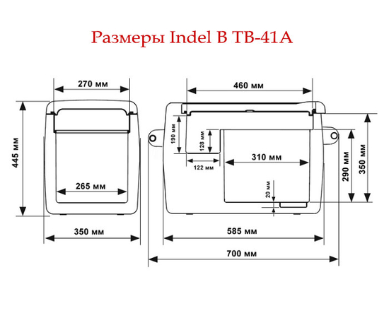 Компрессорный автохолодильник Indel B TB41A, Другие модели из линейки: 41 литр, фотография № 5 в интернет-магазине «ВТачку»