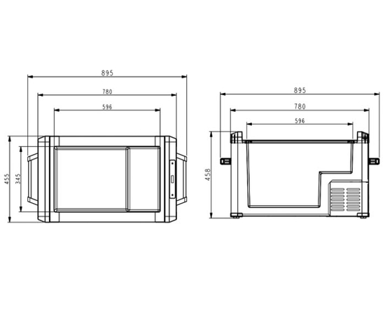 Компрессорный автохолодильник Colku DC-60F, Объём холодильника: 60 литров, фотография № 10 в интернет-магазине «ВТачку»