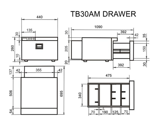 Универсальный встраиваемый автохолодильник Indel B TB30AM Drawer, фотография № 4 в интернет-магазине «ВТачку»