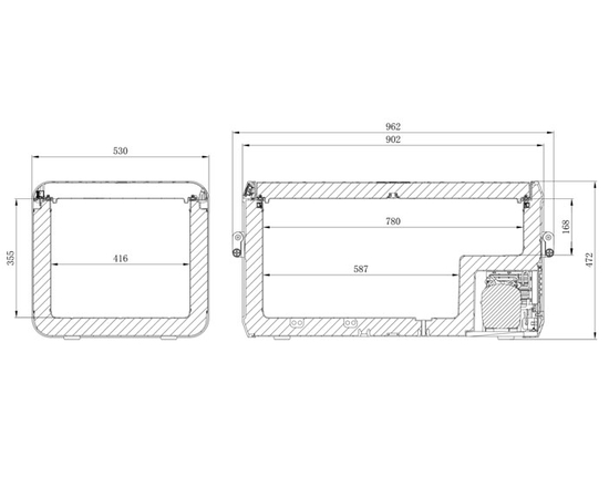 Компрессорный автохолодильник Dometic CFX3 100, Обьем холодиьника: (литры): 99 литров, фотография № 10 в интернет-магазине «ВТачку»