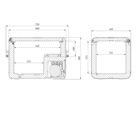 Компрессорный автохолодильник Dometic CFX3 55IM, Другие модели из линейки: 53 литра, фотография № 11 в интернет-магазине «ВТачку»
