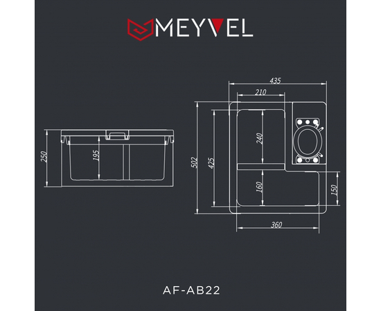 Компрессорный автохолодильник Meyvel AF-AB22, Другие модели из линейки: 22 литров, фотография № 8 в интернет-магазине «ВТачку»