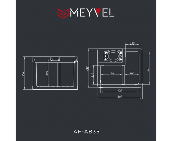 Универсальный встраиваемый автохолодильник Meyvel AF-AB35, Другие модели из линейки: 35 литров, фотография № 8 в интернет-магазине «ВТачку»