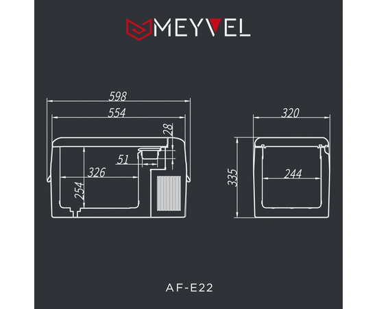 Компрессорный автохолодильник Meyvel AF-E22, фотография № 11 в интернет-магазине «ВТачку»