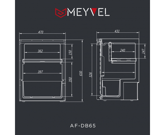 Компрессорный автохолодильник Meyvel AF-DB65, фотография № 15 в интернет-магазине «ВТачку»