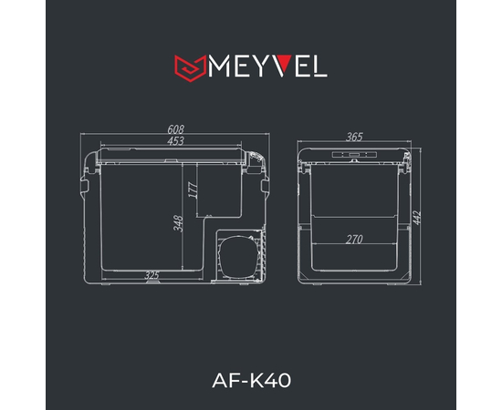 Компрессорный автохолодильник Meyvel AF-K40, Другие модели из линейки: 40 литров, фотография № 13 в интернет-магазине «ВТачку»