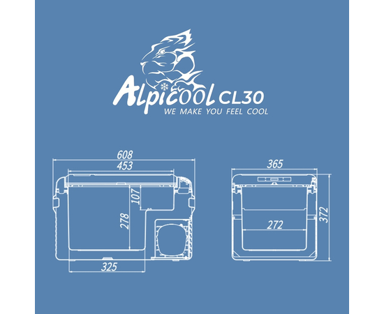Компрессорный автомобильный холодильник Alpicool CL30, Другие модели из линейки: 30 литров, фотография № 15 в интернет-магазине «ВТачку»