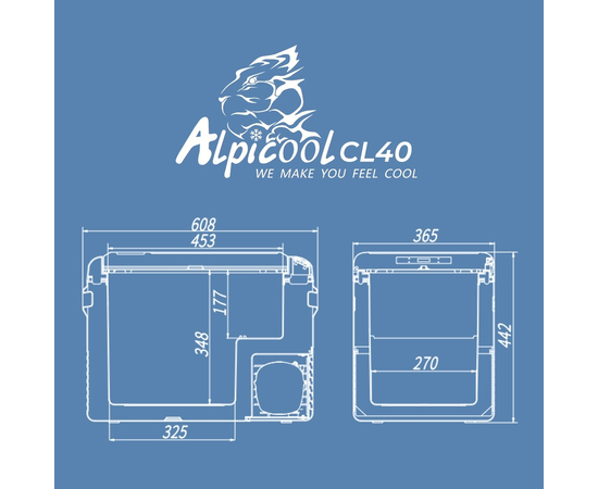 Компрессорный автомобильный холодильник Alpicool CL40, Другие модели из линейки: 40 литров, фотография № 14 в интернет-магазине «ВТачку»