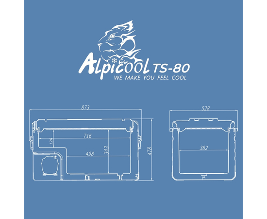 Компрессорный автомобильный холодильник Alpicool TS80, Другие модели из линейки: 80 литров, фотография № 11 в интернет-магазине «ВТачку»