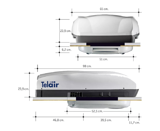 Накрышный кондиционер Telair Silent Plus 8100H, Мощность охлаждения: 2400 Вт, фотография № 8 в интернет-магазине «ВТачку»