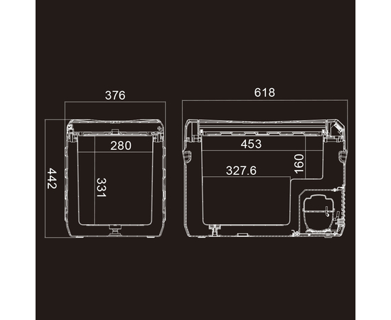 Компрессорный автохолодильник Meyvel AF-F40, Объём холодильника: 40 литров, фотография № 22 в интернет-магазине «ВТачку»