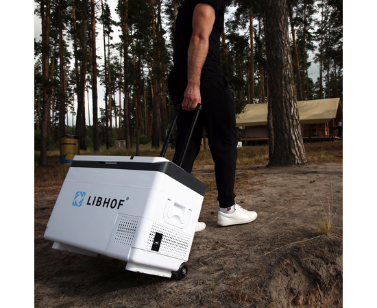 Компрессорный автохолодильник Libhof K-30H, Модификации: На колесах, Объём холодильника: 30 литров, фотография № 19 в интернет-магазине «ВТачку»