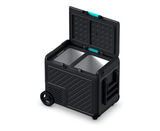 Компрессорный автохолодильник Libhof W-45DH, Независимые камеры: Двухкамерные, Модификации: На колесах, Объём холодильника: 44 литра, фотография № 4 в интернет-магазине «ВТачку»