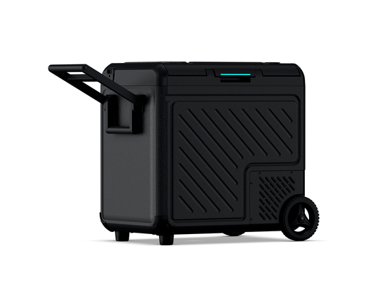 Компрессорный автохолодильник Libhof W-55DH, Независимые камеры: Двухкамерные, Модификации: На колесах, Объём холодильника: 54 литра, фотография № 4 в интернет-магазине «ВТачку»