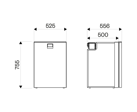 Встраиваемый автохолодильник Indel B Drawer DR130 OFF, Объём холодильника: 130 литров, фотография № 7 в интернет-магазине «ВТачку»