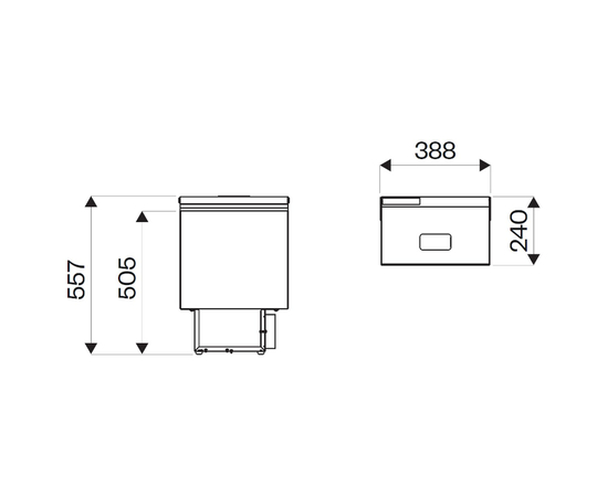 Встраиваемый автохолодильник Indel B Top Loader TL16 OFF, Объём холодильника: 16 литров, фотография № 5 в интернет-магазине «ВТачку»