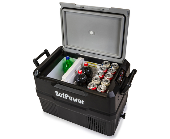 Компрессорный автохолодильник SetPower S45 (12/24В), Независимые камеры: Двухкамерные, Объём холодильника: 45 литров, фотография № 5 в интернет-магазине «ВТачку»