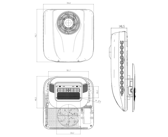 Накрышный кондиционер MobileComfort MC2024T (24B), Напряжение питания: 24 Вольт, фотография № 4 в интернет-магазине «ВТачку»