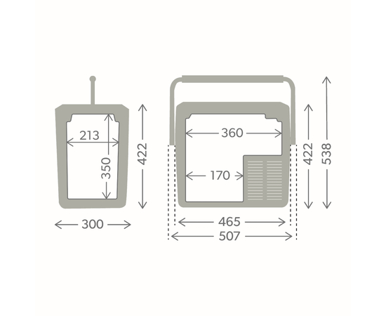Компрессорный автохолодильник Dometic CFF 18, Независимые камеры: Однокамерные, Объём холодильника: 19 литров, фотография № 9 в интернет-магазине «ВТачку»