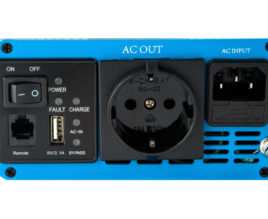 Автомобильный преобразователь напряжения KongSolar AAG RSC1000P 12V, Питание: 12В, Мощность, Вт: 1000, фотография № 6 в интернет-магазине «ВТачку»