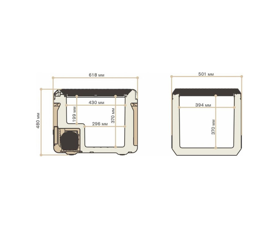 Компрессорный автохолодильник Meyvel AF-PRO54, Объём холодильника: 54 литра, фотография № 11 в интернет-магазине «ВТачку»