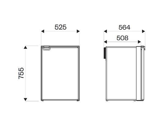 Встраиваемый автохолодильник Indel B Cruise CR130 OFF, Объём холодильника: 130 литров, фотография № 11 в интернет-магазине «ВТачку»