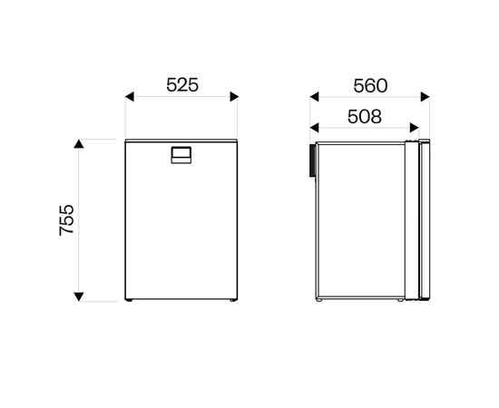 Встраиваемый автохолодильник Indel B Elite EL130 OFF, Объём холодильника: 130 литров, фотография № 12 в интернет-магазине «ВТачку»
