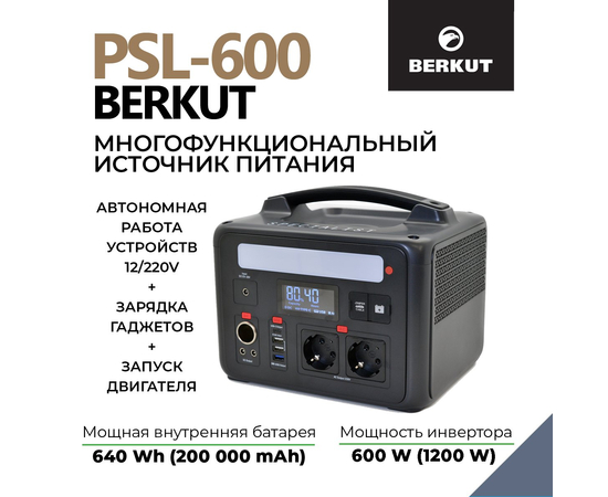 Пусковое зарядное устройство Berkut PSL-600, Другие модели из линейки: PSL-600, фотография № 8 в интернет-магазине «ВТачку»