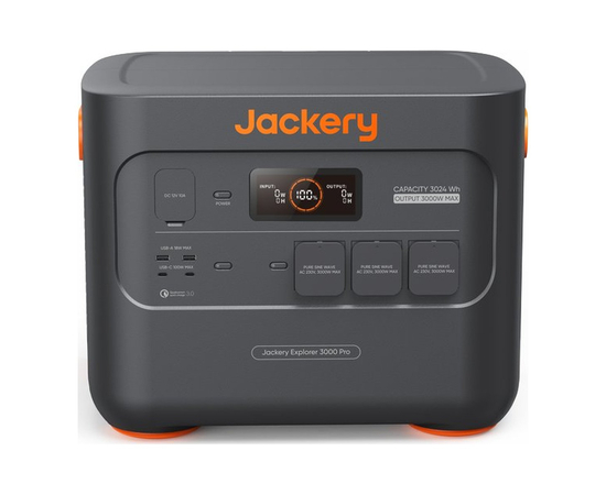 Портативная зарядная станция Jackery Explorer 3000 Pro EU, Ёмкость батареи: 3024 Втч, фотография № 3 в интернет-магазине «ВТачку»