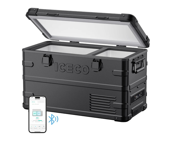 Компрессорный автохолодильник ICECO APL35 Black, Независимые камеры: Двухкамерные, Цвет: Чёрный, фотография № 2 в интернет-магазине «ВТачку»