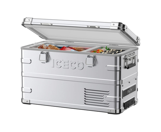 Компрессорный автохолодильник ICECO APL35 Silver, Независимые камеры: Двухкамерные, Цвет: Серебристый, фотография № 3 в интернет-магазине «ВТачку»