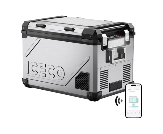 Компрессорный автохолодильник ICECO APL55 Silver, Цвет: Серебристый, фотография № 2 в интернет-магазине «ВТачку»