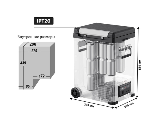 Компрессорный автохолодильник ICECO IPT20, фотография № 6 в интернет-магазине «ВТачку»