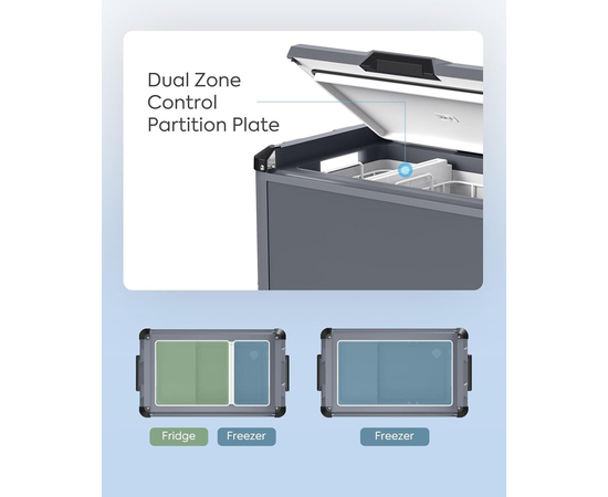 Компрессорный автохолодильник ICECO VL45 ProD, Независимые камеры: Двухкамерные, Объём холодильника: 45 литров, фотография № 8 в интернет-магазине «ВТачку»