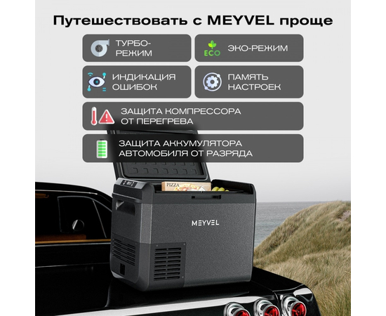 Компрессорный автохолодильник Meyvel AF-M30 Black, Объём холодильника: 30 литров, фотография № 11 в интернет-магазине «ВТачку»